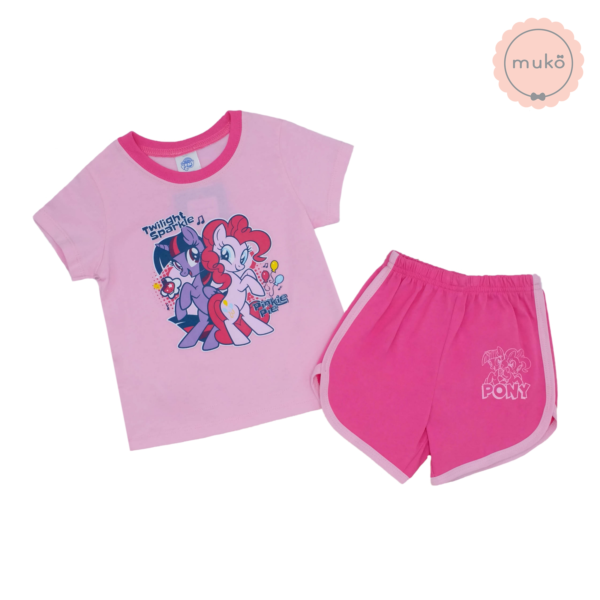 ชุดเบบี้ 6-12 เดือน แขนสั้น-ขาสั้น (M=80) MLP017-01-L-Pink M ลายโพนี่ โพนี่ Pony Pony ชุดเบบี้ 6-12 เดือน แขนสั้น-ขาสั้น (M=80) MLP017-01-L-Pink M ลายโพนี่ โพนี่ Pony Pony