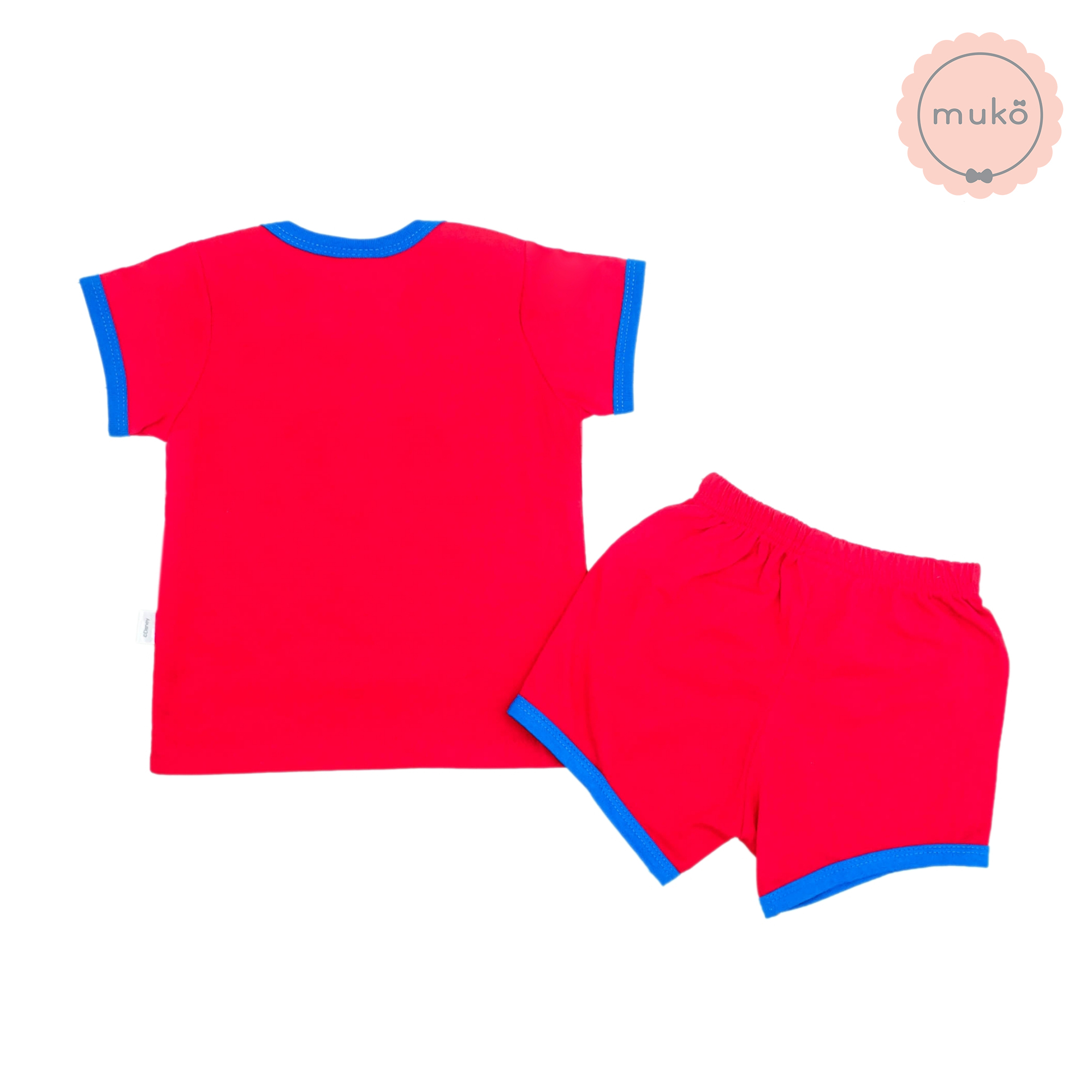 ชุดเบบี้ 6-12 เดือน แขนสั้น-ขาสั้น (M=80) DMK017-10-L-Red M ลายมิกกี้ เมาส์ Mickey Mouse