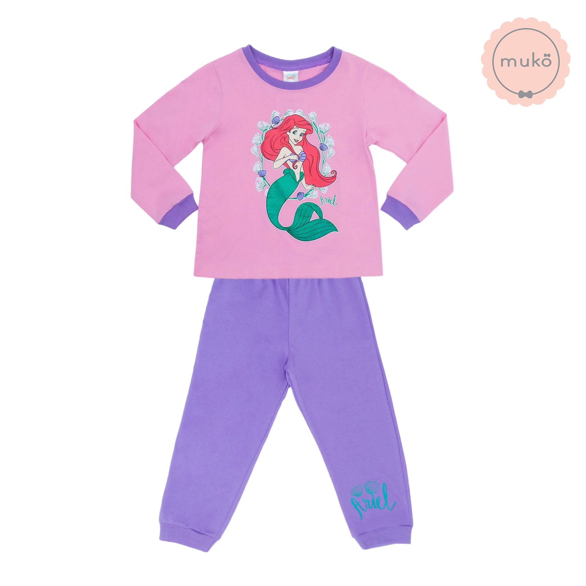 ชุดเด็ก 1-2 ขวบ แขนยาว-ขายาว (Size 2) DPC127-01-3-Lavender 2 ลายเจ้าหญิงแอเรียล Ariel (เสื้อชมพูกางเกงม่วง) ชุดเด็ก 1-2 ขวบ แขนยาว-ขายาว (Size 2) DPC127-01-3-Lavender 2 ลายเจ้าหญิงแอเรียล Ariel (เสื้อชมพูกางเกงม่วง)