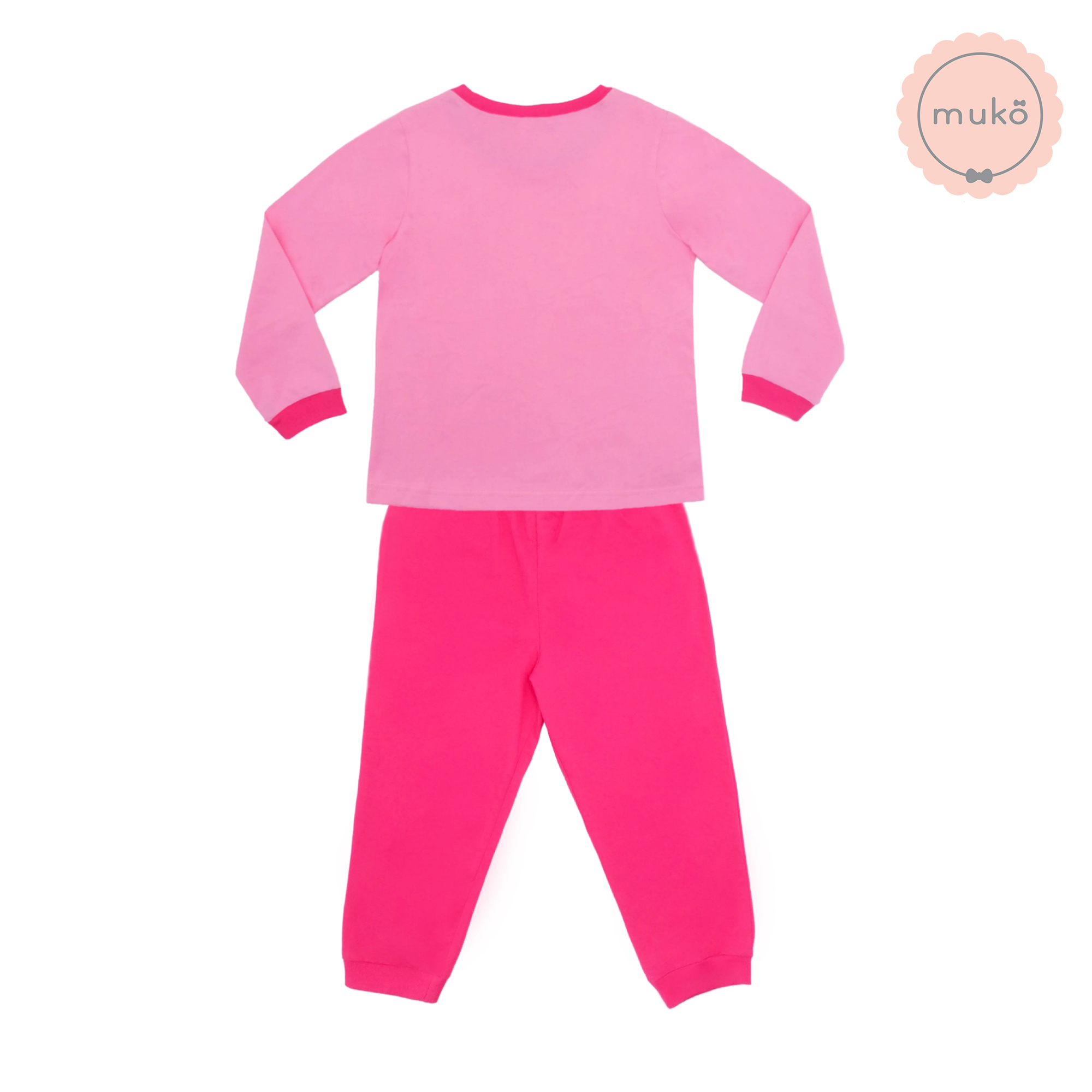 ชุดเด็ก 5-6 ขวบ แขนยาว-ขายาว (Size M) DPC127-10-XL-Pink M ลาย เจ้าหญิงราพันเซล Rapunzel สีชมพู