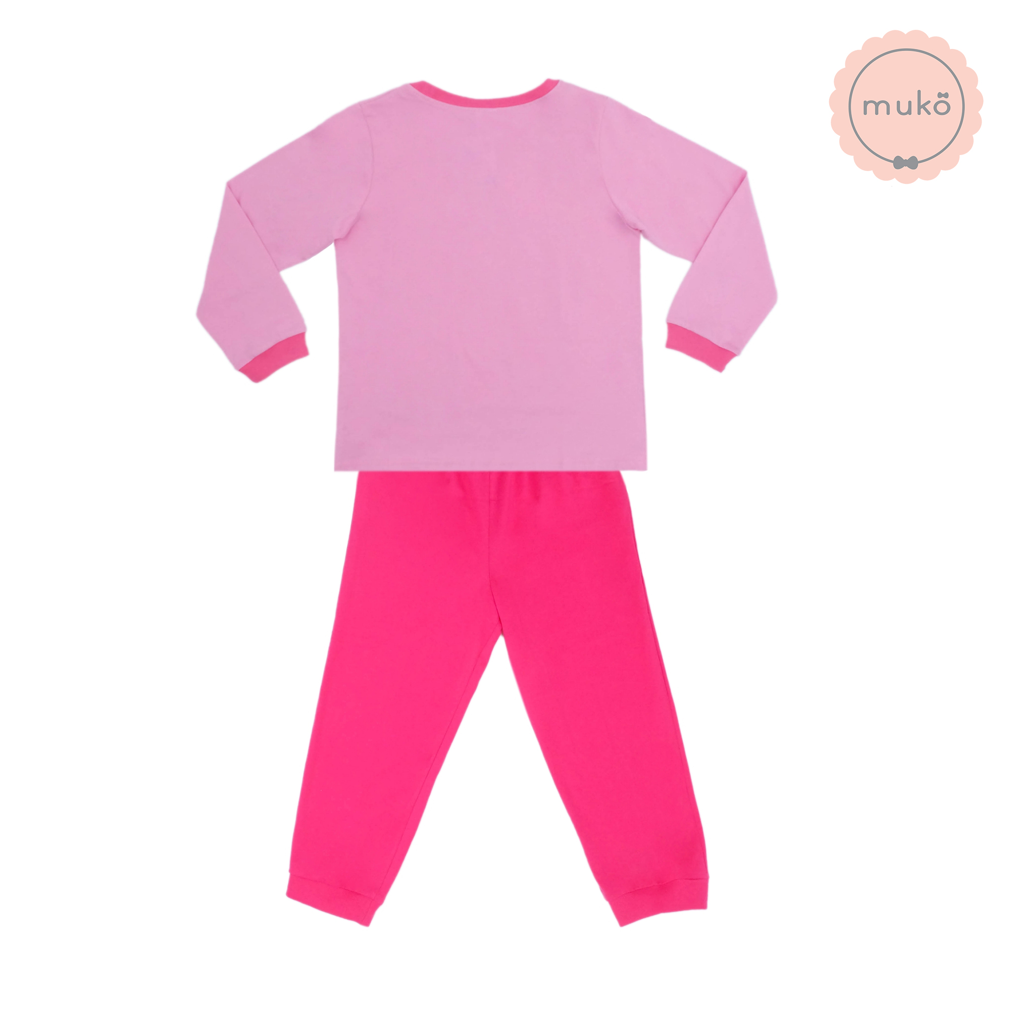 ชุดเด็ก 7-10 ขวบ แขนยาว-ขายาว (Size XL) DPC127-12-XL-Light Pink XL ลาย เจ้าหญิงออโรร่า Aurora สีชมพูอ่อน (ชมพูอ่อน)