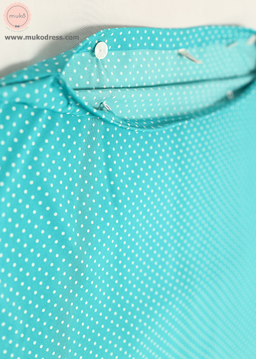 Muko Nursing Cover ผ้าคลุมให้นม AA04-005 เขียวจุดเล็ก