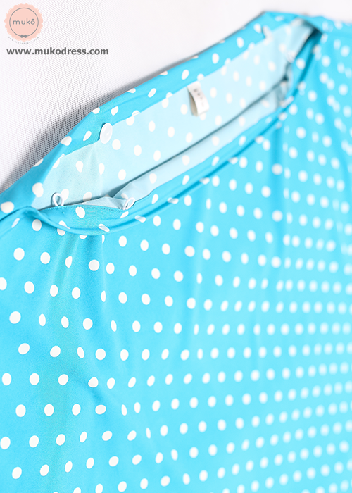 Muko Nursing Cover ผ้าคลุมให้นม AA04-011 เขียวจุดใหญ่