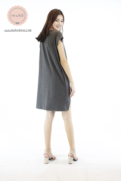 Muko ButterCup ชุดให้นม คลุมท้อง DR16-012 เทาเข้ม-ชมพู Muko ButterCup ชุดให้นม คลุมท้อง DR16-012 เทาเข้ม-ชมพู