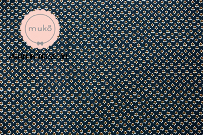Muko Nursing Cover ผ้าคลุมให้นม AA04-014 กรมลายดอกน้ำตาล