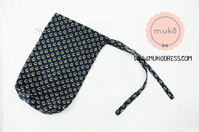 Muko Nursing Cover ผ้าคลุมให้นม AA04-014 กรมลายดอกน้ำตาล
