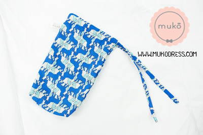 Muko Nursing Cover ผ้าคลุมให้นม AA04-015 เสื้อน้ำเงิน-เขียว