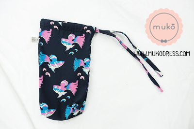 Muko Nursing Cover ผ้าคลุมให้นม AA04-017 กรมลายปลาชมพู