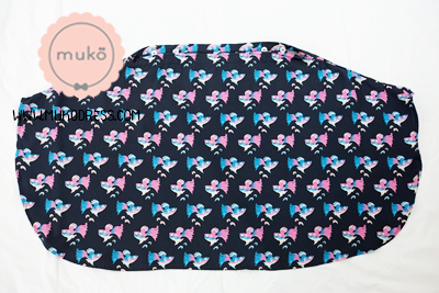 Muko Nursing Cover ผ้าคลุมให้นม AA04-017 กรมลายปลาชมพู