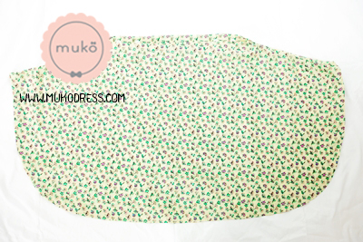 Muko Nursing Cover ผ้าคลุมให้นม AA04-019 สีเหลืองดอกเขียว
