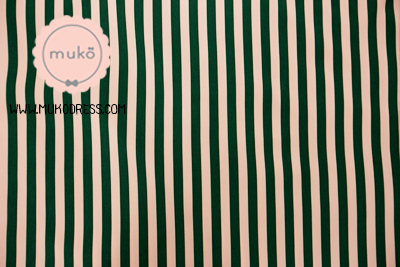 Muko Nursing Cover ผ้าคลุมให้นม AA04-020 ริ้วเขียว