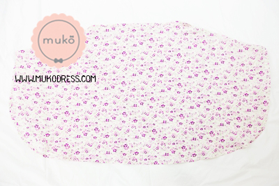 Muko Nursing Cover ผ้าคลุมให้นม AA04-021 ขาวดอกม่วง