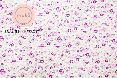 Muko Nursing Cover ผ้าคลุมให้นม AA04-021 ขาวดอกม่วง