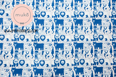 Muko Nursing Cover ผ้าคลุมให้นม  AA04-022 ลายหมี