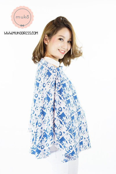 Muko Nursing Cover ผ้าคลุมให้นม  AA04-022 ลายหมี