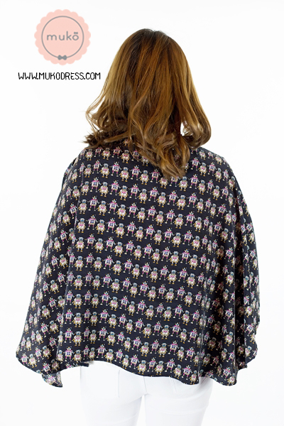 Muko Nursing Cover ผ้าคลุมให้นม AA04-024 ลายหุ่นยนต์