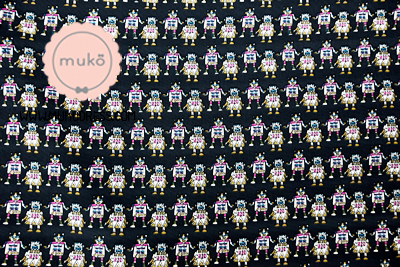 Muko Nursing Cover ผ้าคลุมให้นม AA04-024 ลายหุ่นยนต์