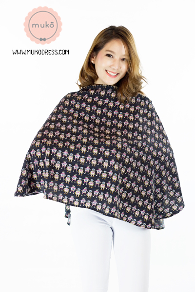 Muko Nursing Cover ผ้าคลุมให้นม AA04-024 ลายหุ่นยนต์