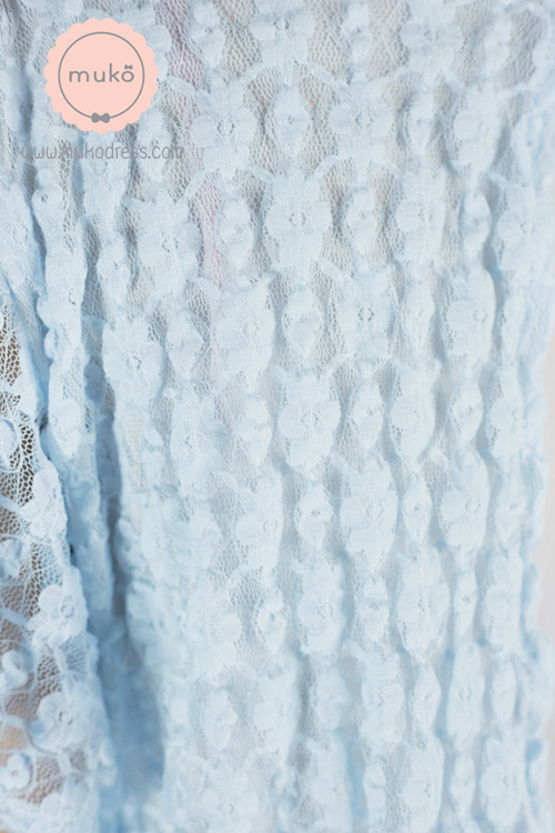 Muko Nico Lace Dress เดรสคลุมท้อง เปิดให้นม DZ22-004 ฟ้า Muko Nico Lace Dress เดรสคลุมท้อง เปิดให้นม DZ22-004 ฟ้า