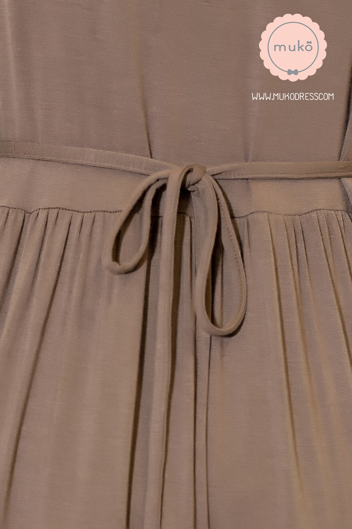 Muko Bello Betty เดรสให้นม คลุมท้อง DR02-010 สีน้ำตาล