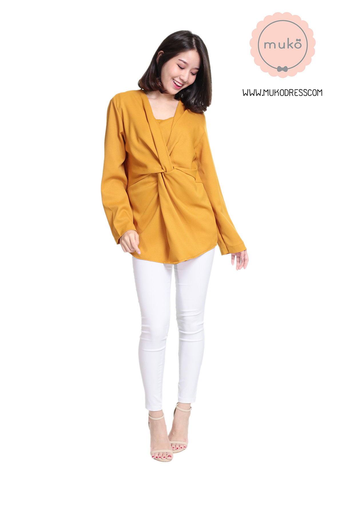 Muko Broadway เสื้อให้ คลุมท้อง BSL08-003 เหลืองมัสตาร์ด Muko Broadway เสื้อให้ คลุมท้อง BSL08-003 เหลืองมัสตาร์ด