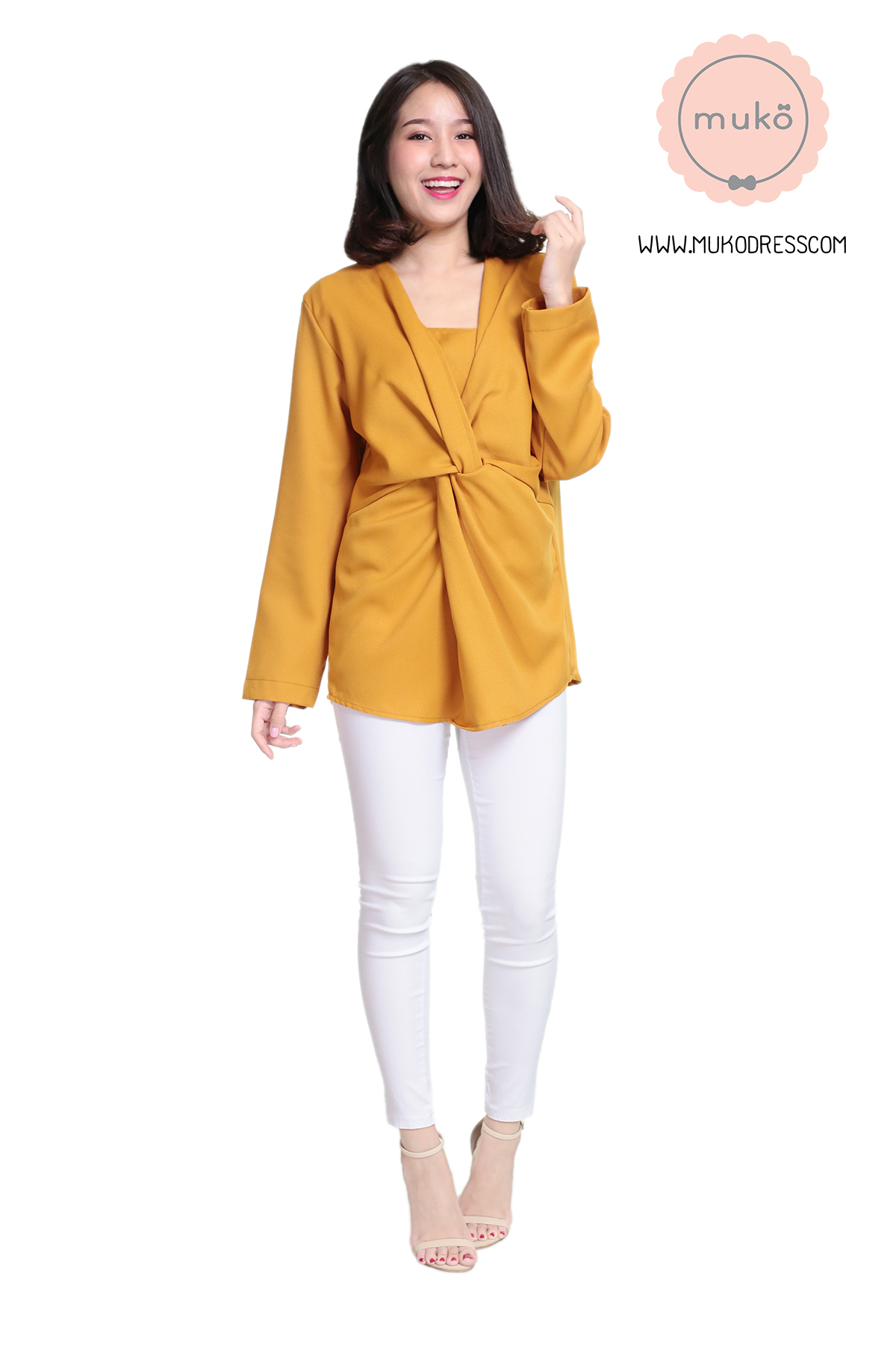 Muko Broadway เสื้อให้ คลุมท้อง BSL08-003 เหลืองมัสตาร์ด Muko Broadway เสื้อให้ คลุมท้อง BSL08-003 เหลืองมัสตาร์ด