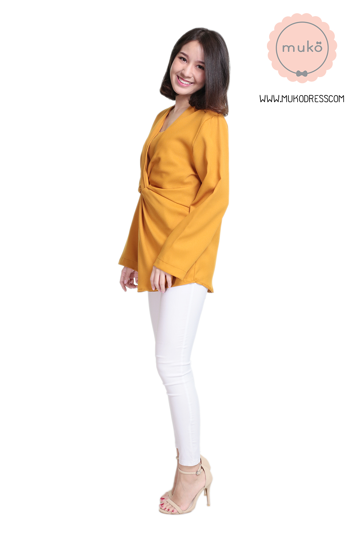 Muko Broadway เสื้อให้ คลุมท้อง BSL08-003 เหลืองมัสตาร์ด Muko Broadway เสื้อให้ คลุมท้อง BSL08-003 เหลืองมัสตาร์ด