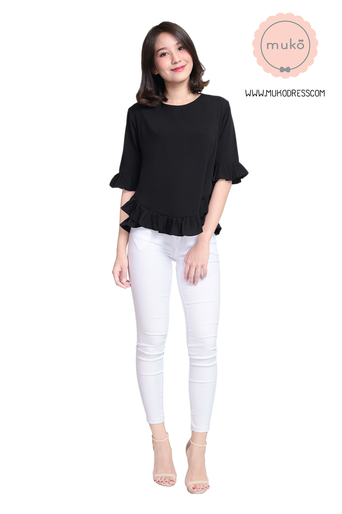  Muko Queens เสื้อให้นม คลุมท้อง BSL09-001 ดำ