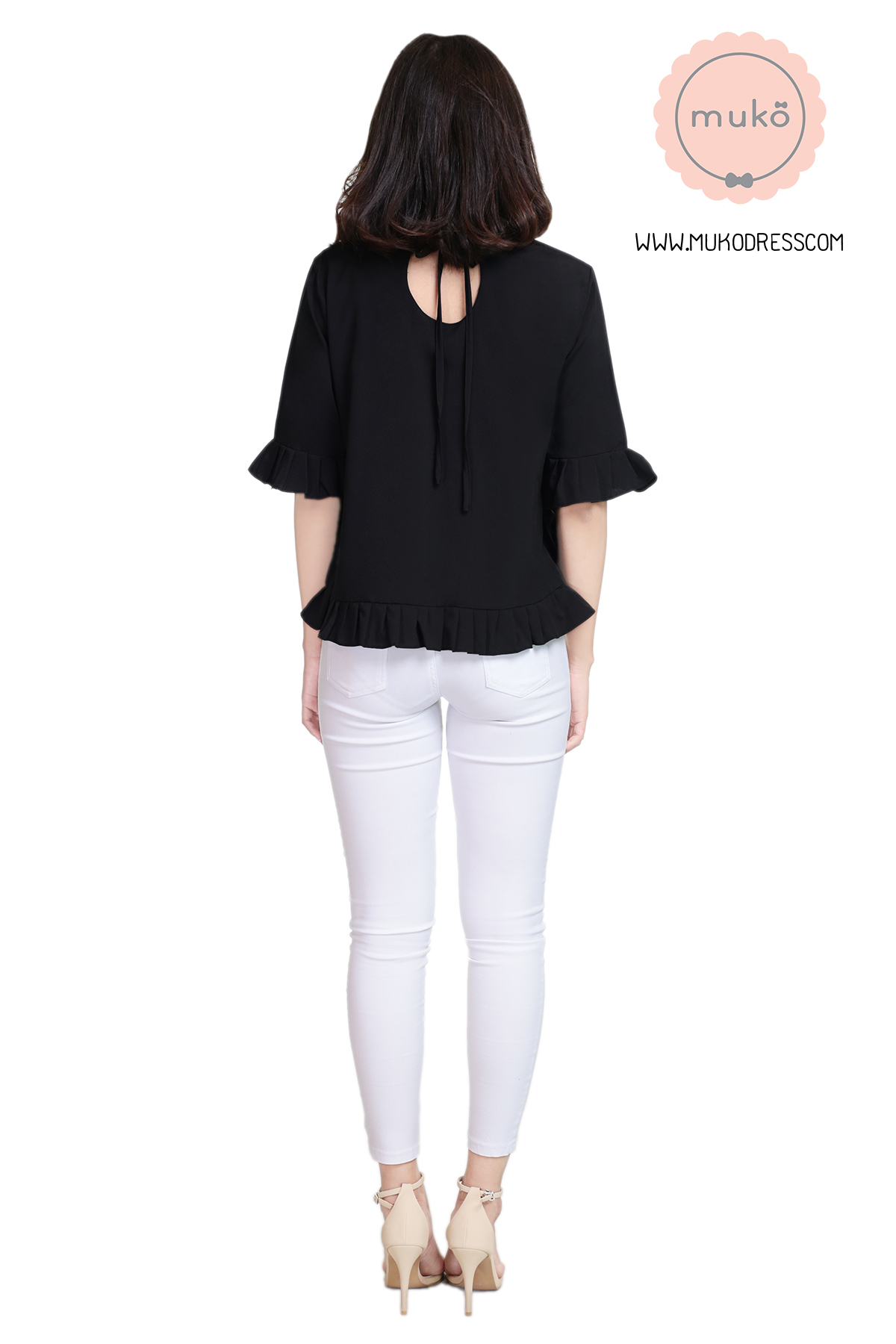  Muko Queens เสื้อให้นม คลุมท้อง BSL09-001 ดำ