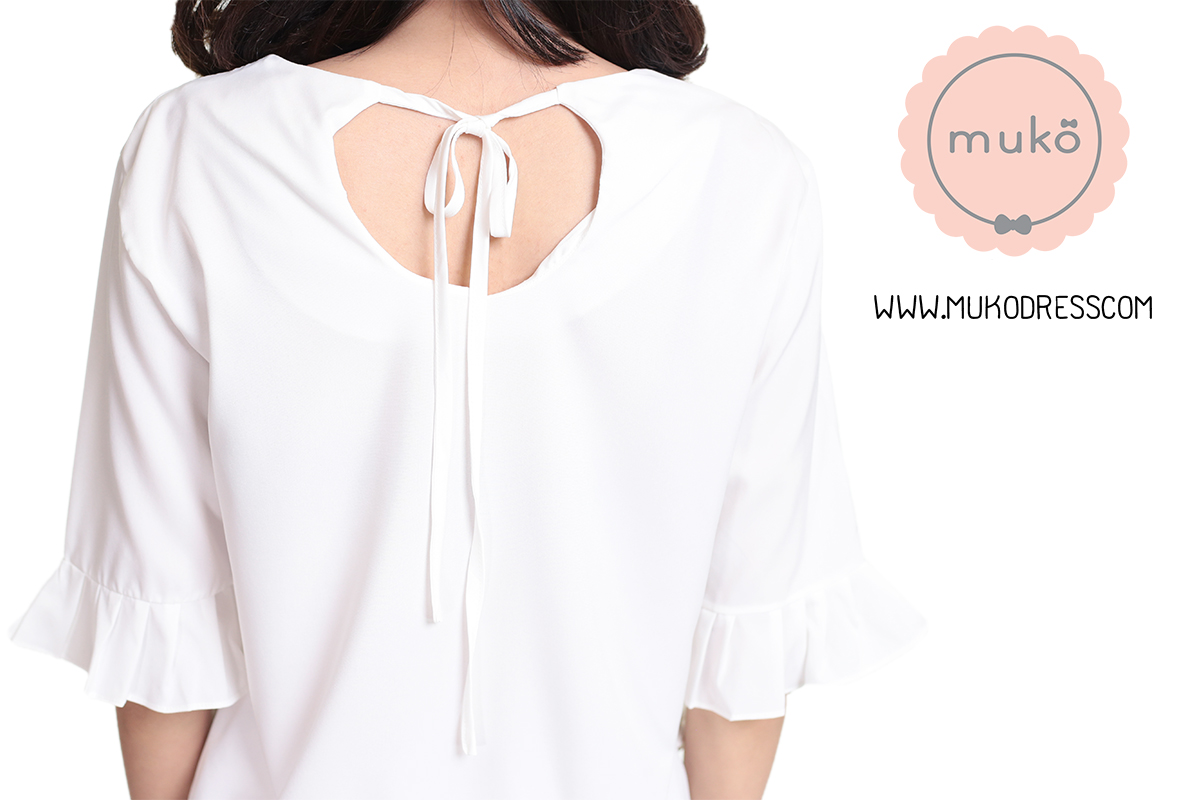 Muko Queens เสื้อให้นม คลุมท้อง BSL09-002 ขาว Muko Queens เสื้อให้นม คลุมท้อง BSL09-002 ขาว