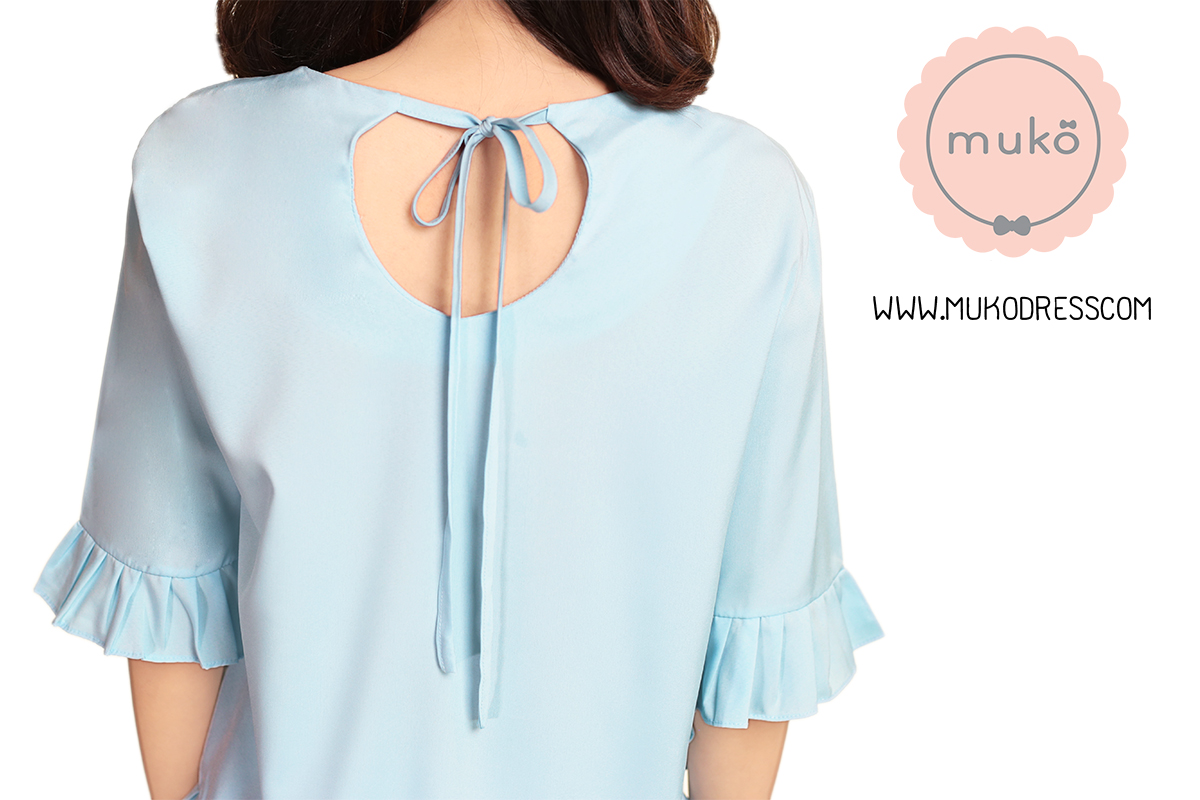  Muko Queens เสื้อให้นม คลุมท้อง BSL09-003 ฟ้า