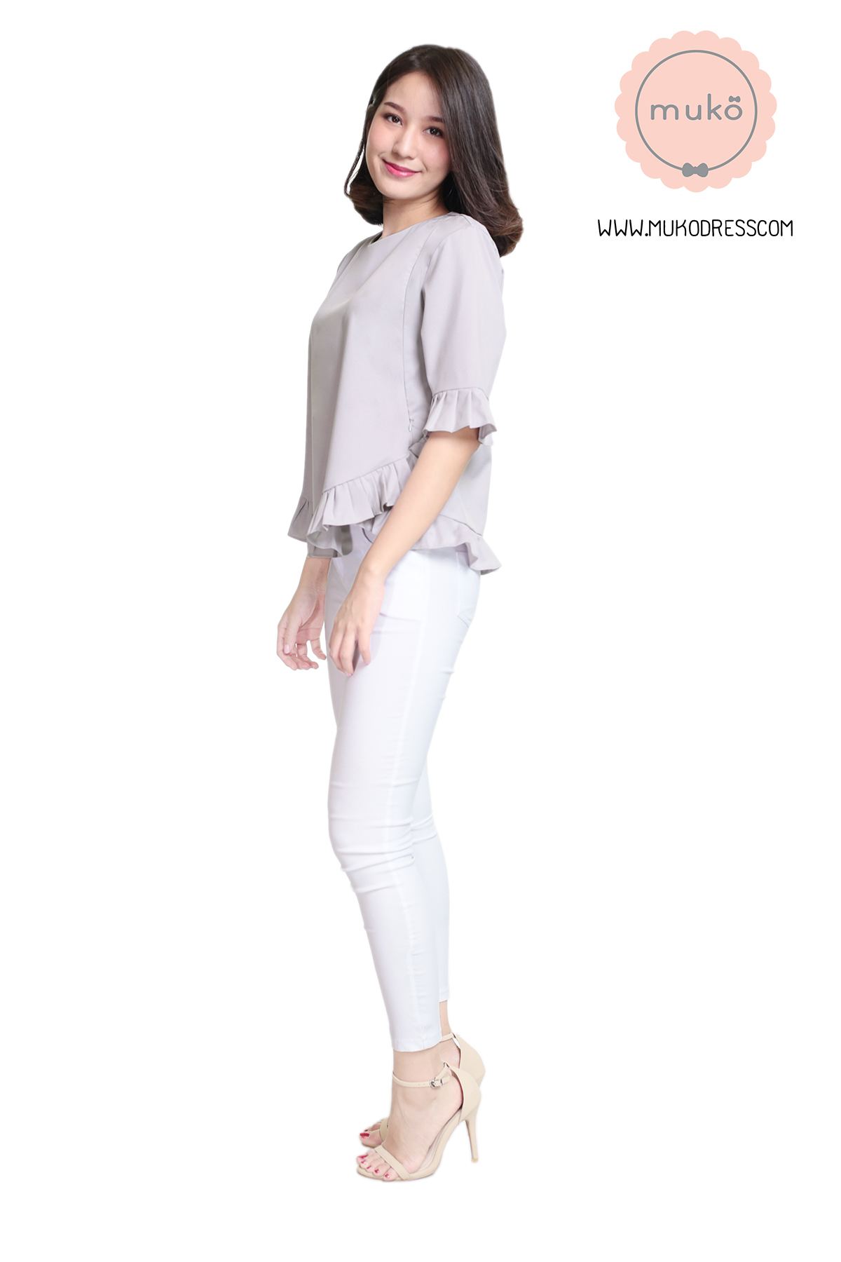 Muko Queens เสื้อให้นม คลุมท้อง BSL09-005 เทา Muko Queens เสื้อให้นม คลุมท้อง BSL09-005 เทา