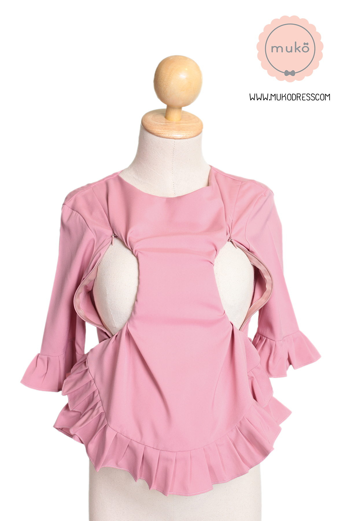 Muko Queens เสื้อให้นม คลุมท้อง BSL09-007 กะปิ