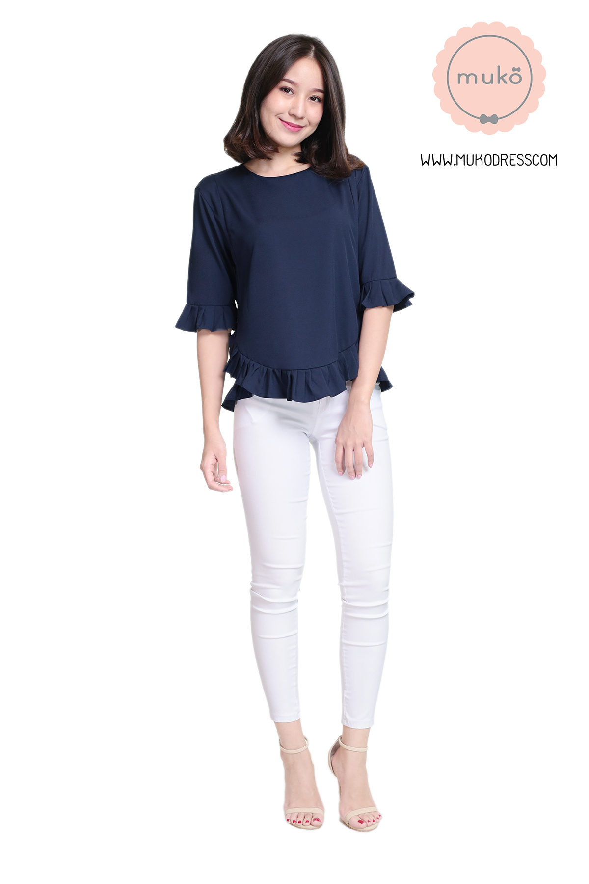Muko Queens เสื้อให้นม คลุมท้อง BSL09-008 กรม