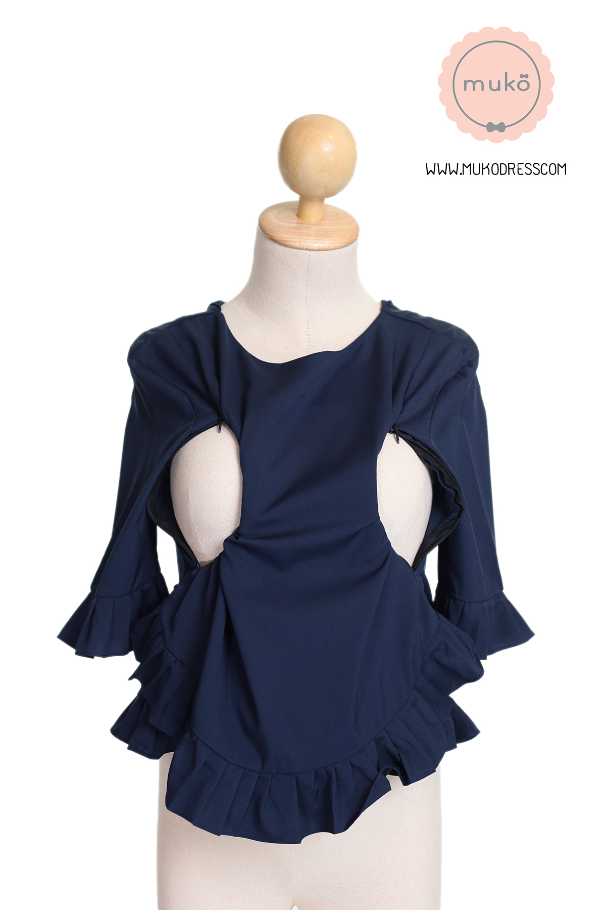Muko Queens เสื้อให้นม คลุมท้อง BSL09-008 กรม