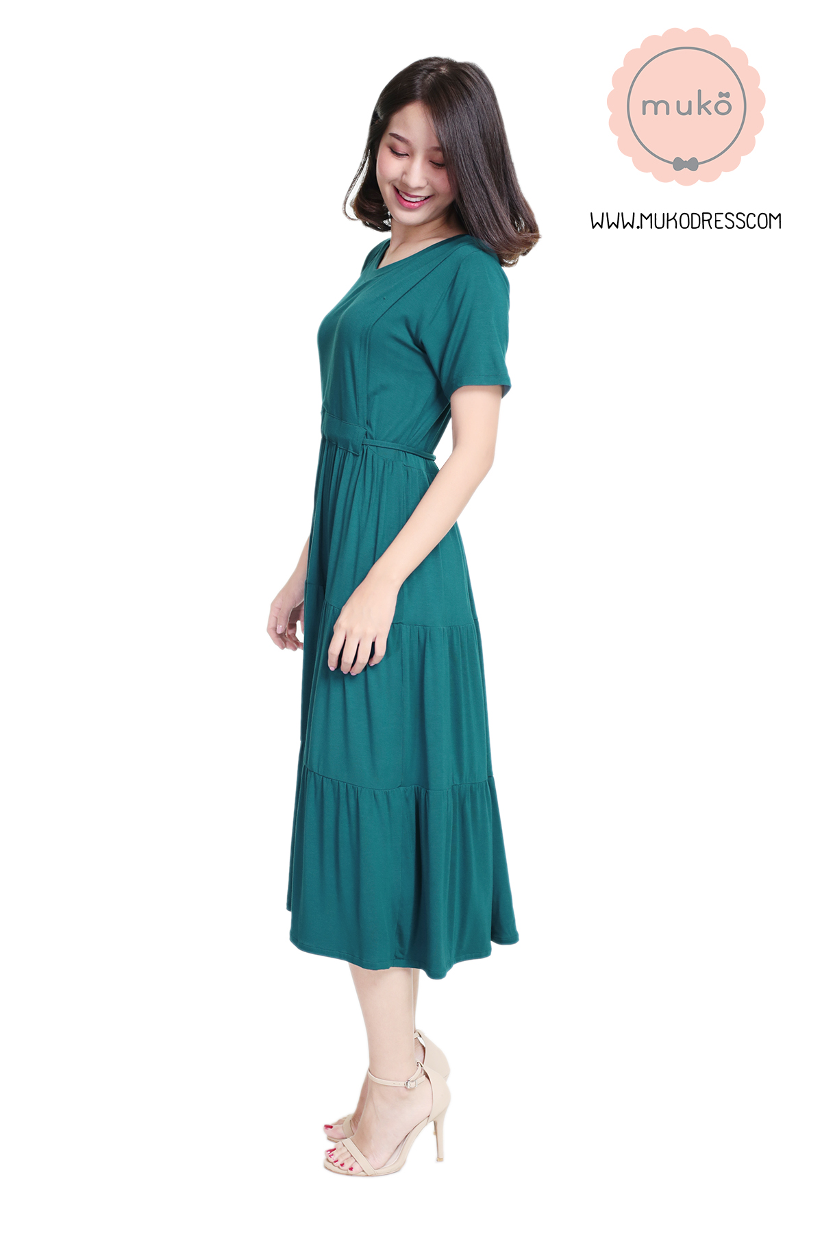 Muko Betty เดรสให้นม คลุมท้อง DR06-021 ฟ้าทะเล Muko Betty เดรสให้นม คลุมท้อง DR06-021 ฟ้าทะเล