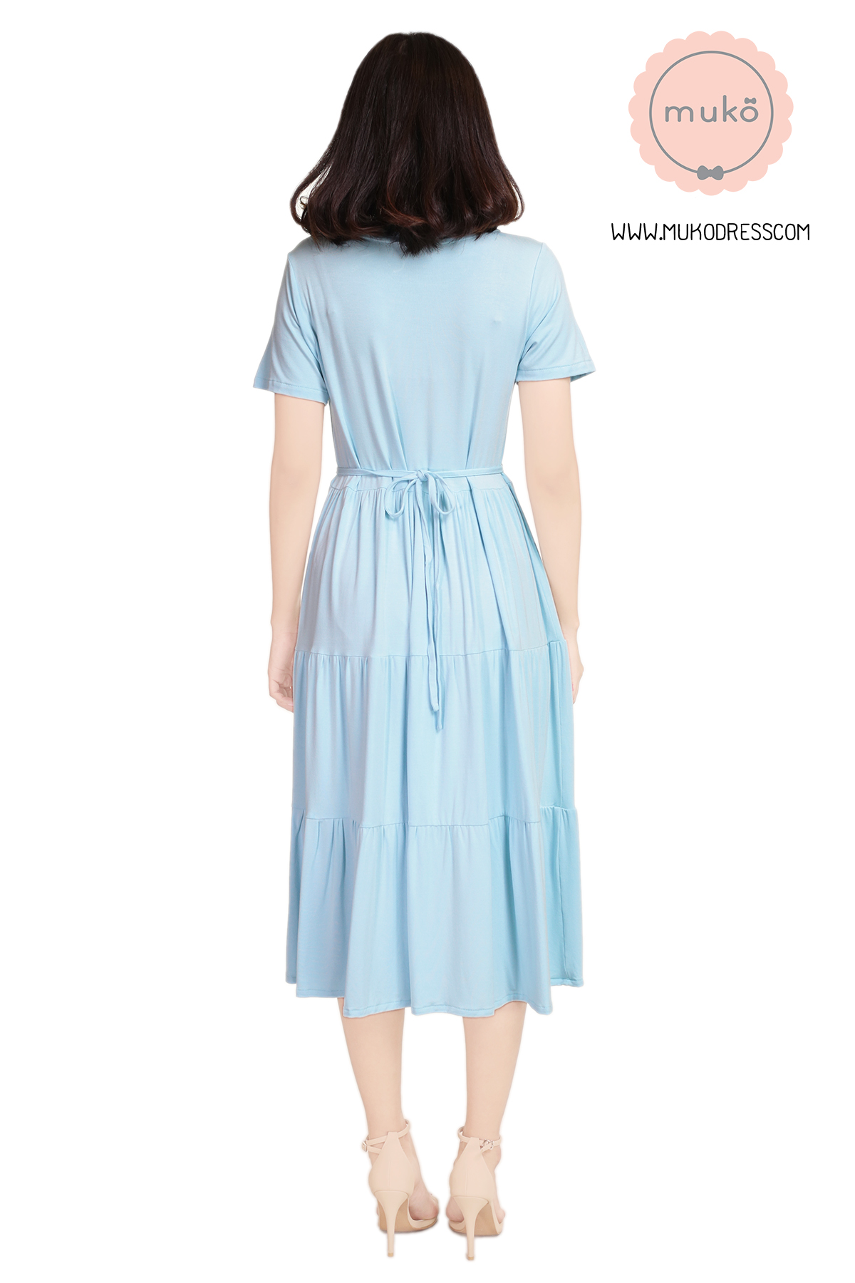 Muko Betty เดรสเปิดให้นม คลุมท้อง DR06-016 ฟ้านม Muko Betty เดรสเปิดให้นม คลุมท้อง DR06-016 ฟ้านม