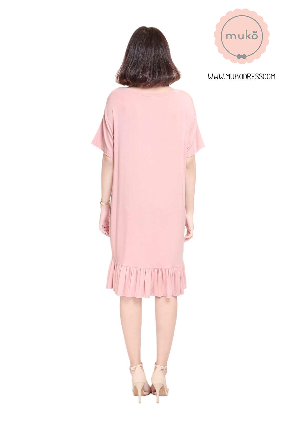 Muko Haru เดรสให้นม คลุมท้อง DR13-018M นู๊ด