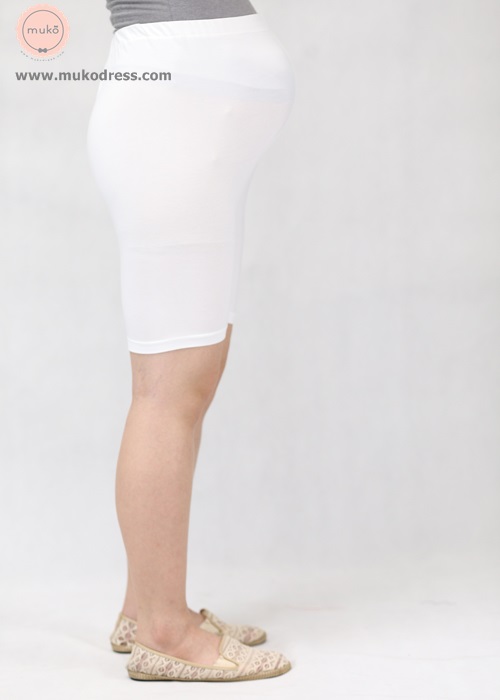 Muko Leggings กางเกงเลกกิ้งพยุงครรภ์ ขาสั้น BC05-003 สีขาว