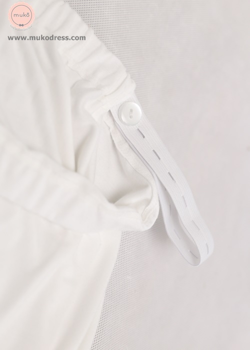 Muko Leggings กางเกงเลกกิ้งพยุงครรภ์ ขาสั้น BC05-003 สีขาว