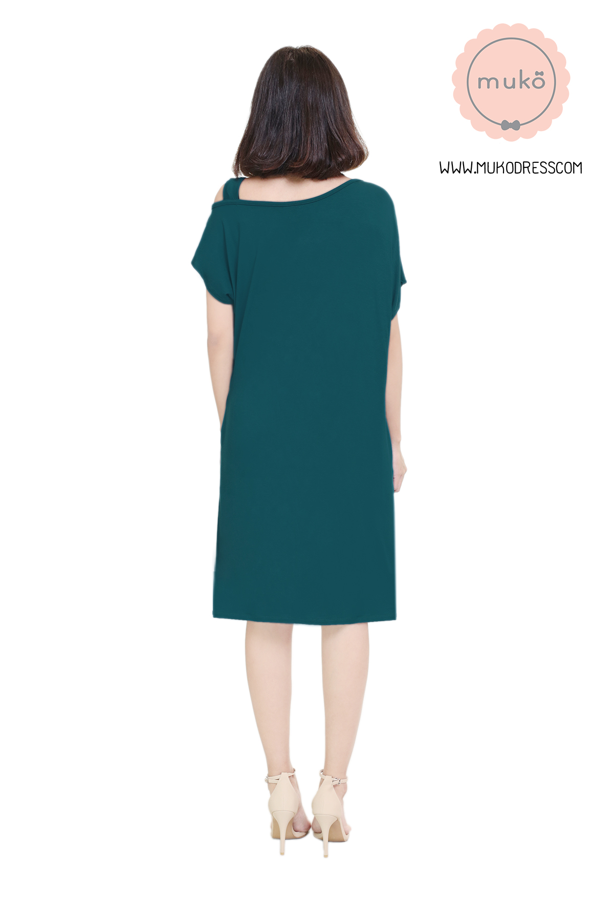 Muko Butter Scott เดรสให้นม คลุมท้อง DR25-005 ฟ้าทะเล