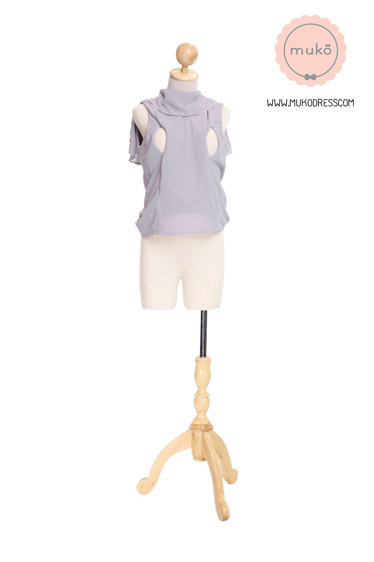 Muko Emma  เสื้อให้นม คลุมท้อง BSL03-009 ม่วงอ่อน