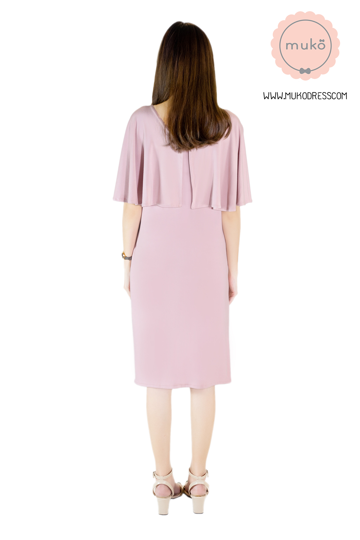 Muko Cindy เดรสเปิดให้นม คลุมท้อง DR17-015 นู๊ด