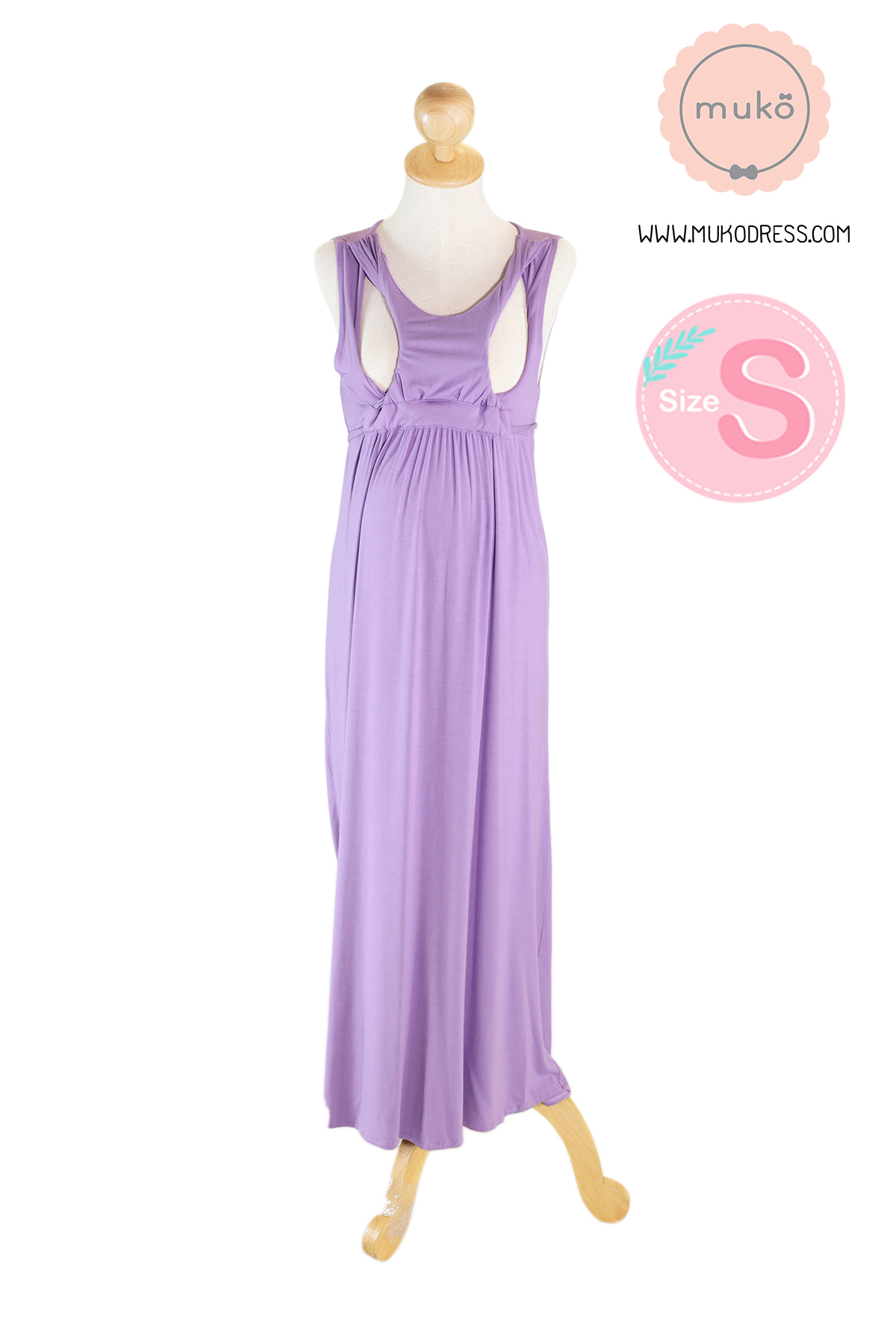 Muko Brownie เดรสให้นม คลุมท้อง size s MR02-022 ม่วงนม Muko Brownie เดรสให้นม คลุมท้อง size s MR02-022 ม่วงนม