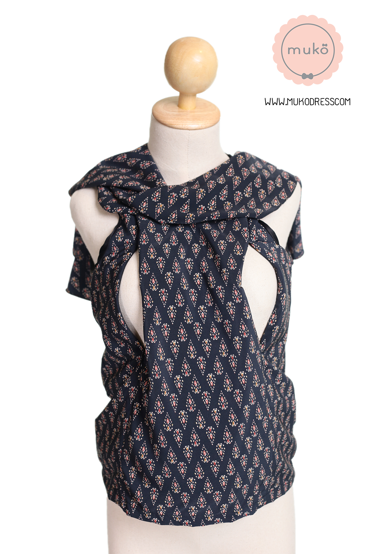 Muko Emma  เสื้อให้นม คลุมท้อง BSL03-021 ลายไทย***(3ชุด1,200.-/6ชุด1,900.-)