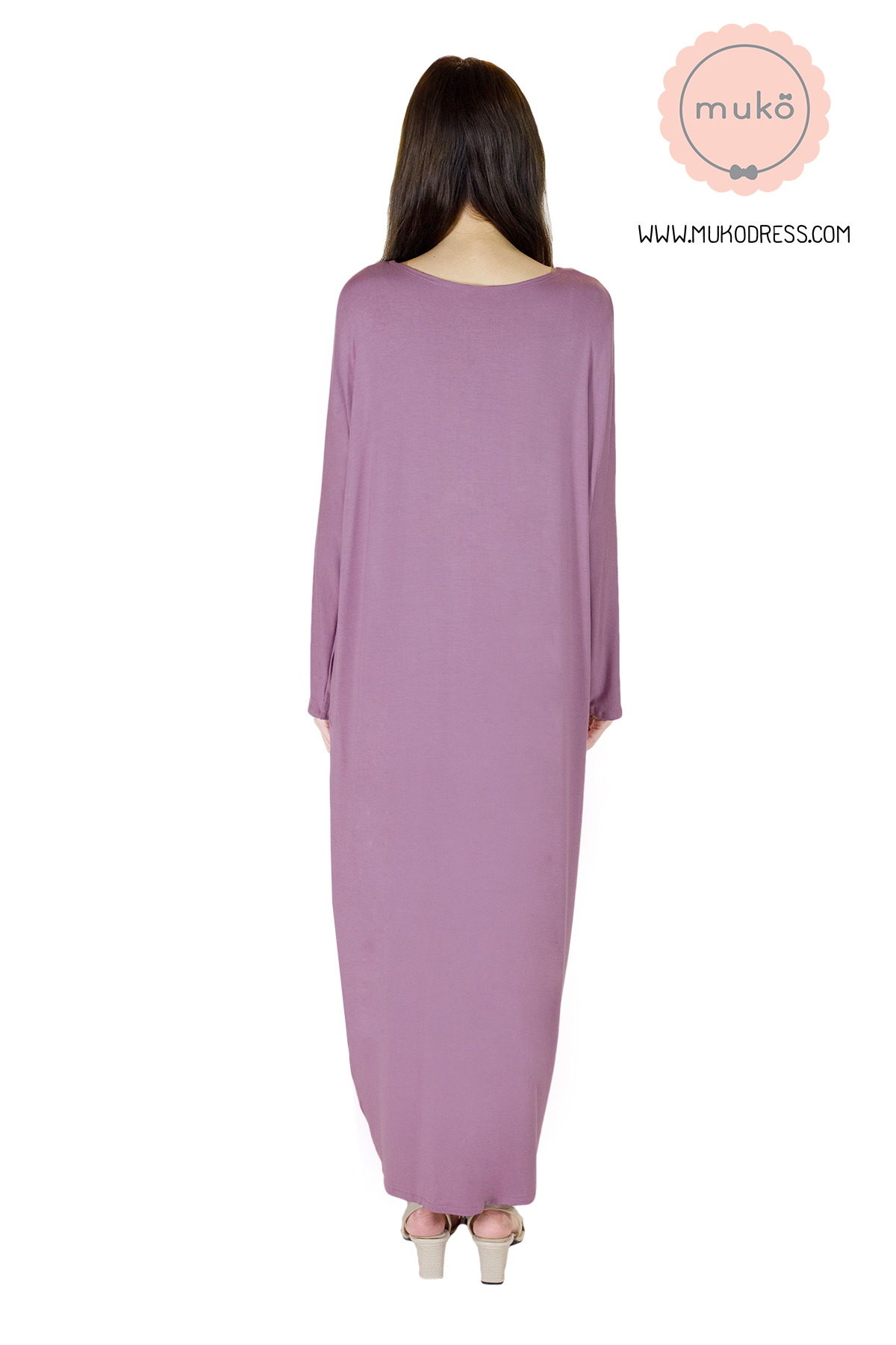 Muko Manami เดรสยาวให้นม คลุมท้อง MR03-002 สีกะปิ