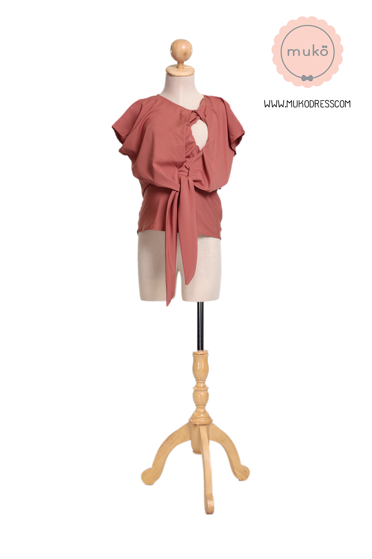 Muko Brandy เสื้อให้นม คลุมท้อง BSL06-006 ส้มอิฐ
