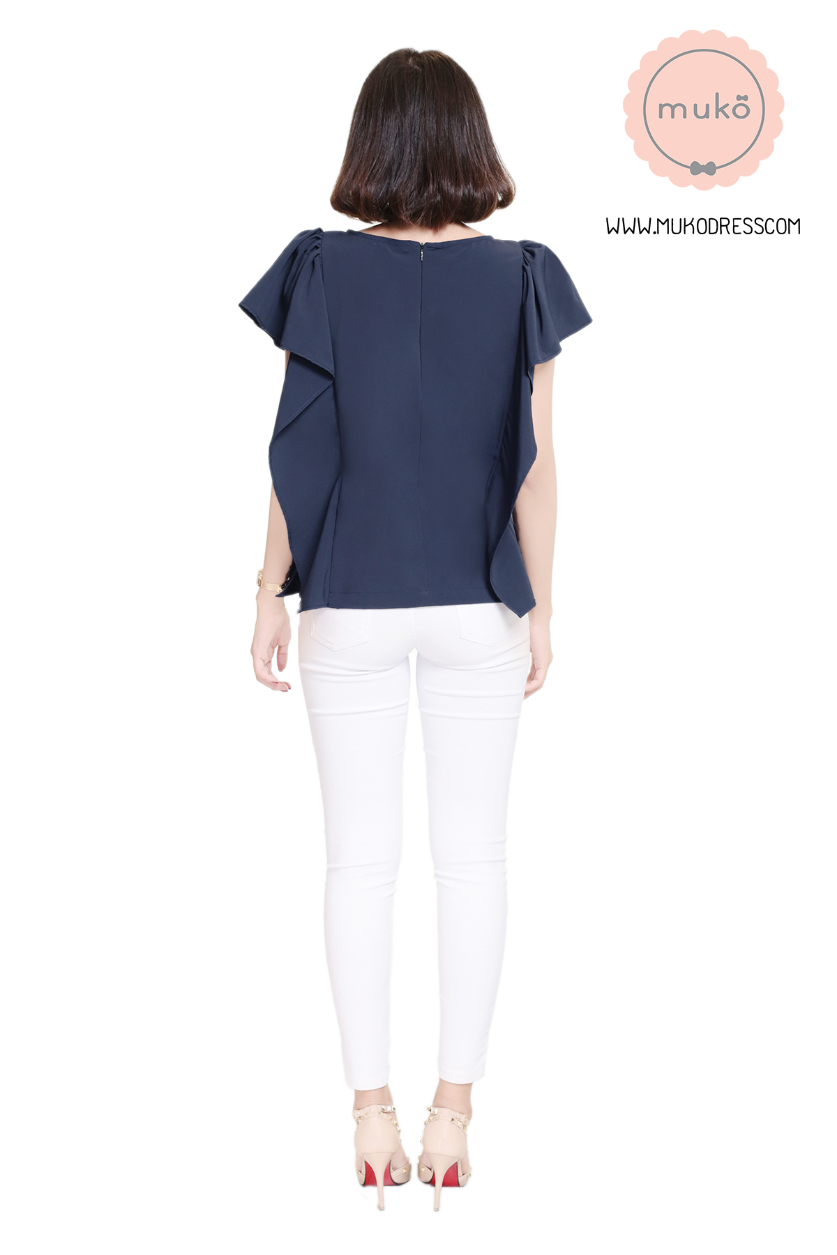 Muko Hill Top เสื้อให้นม คลุมท้อง BSL07-006 กรม