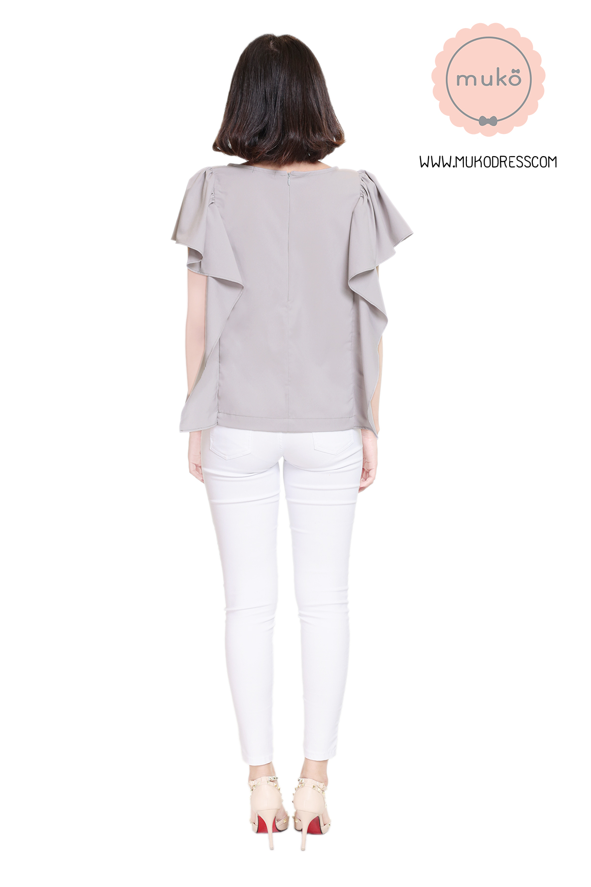 Muko Hill Top เสื้อให้นม คลุมท้อง BSL07-007 เทา Muko Hill Top เสื้อให้นม คลุมท้อง BSL07-007 เทา