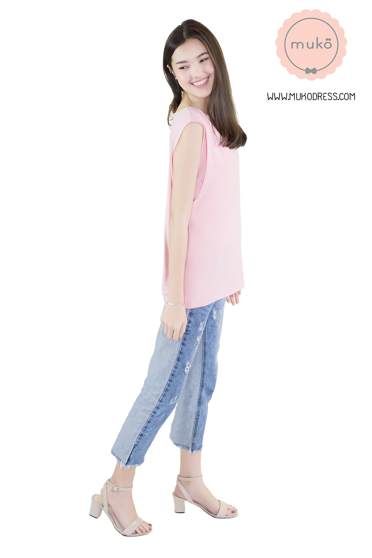 Muko Panna Cotta (Size L) เสื้อเปิดให้นม คลุมท้อง TC17-002L สีชมพู Muko Panna Cotta (Size L) เสื้อเปิดให้นม คลุมท้อง TC17-002L สีชมพู